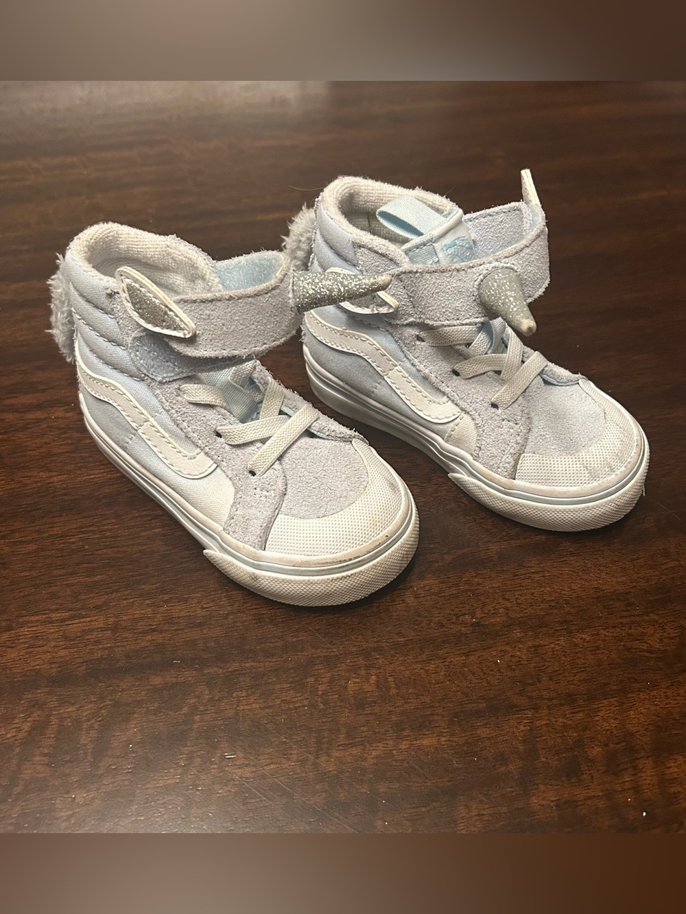 Toddler high top unicorn vans size 5